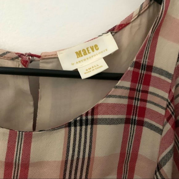Maeve by Anthropologie Multi-Color Plaid Shirt - Picture 8 of 9